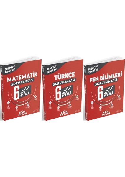 Kva 6. Sınıf Matematik + Türkçe + Fen Bilimleri Plus Soru Seti 3 Kitap 2023