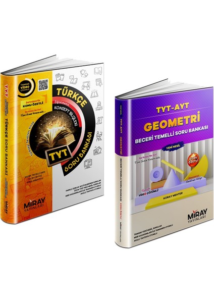 TYT Türkçe - Geometri Soru Bankası Seti 2 Kitap 2023