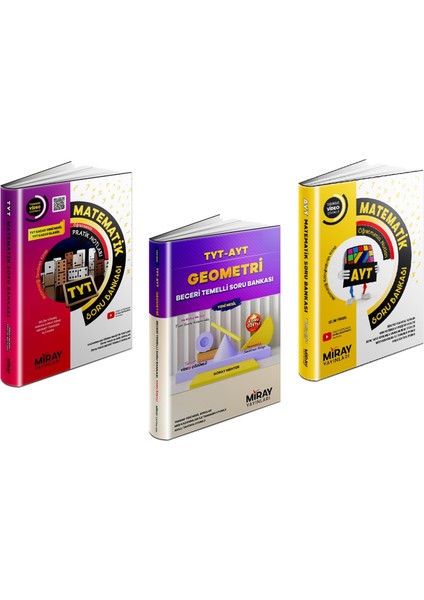 TYT AYT Matematik - Geometri Soru Bankası Seti 3 Kitap 2023