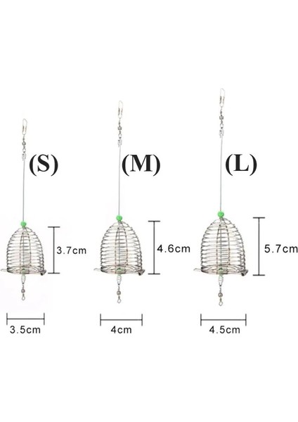 MSO Teknoloji Olta Balıkçılık Paslanmaz Çelik Yemleme Sepet