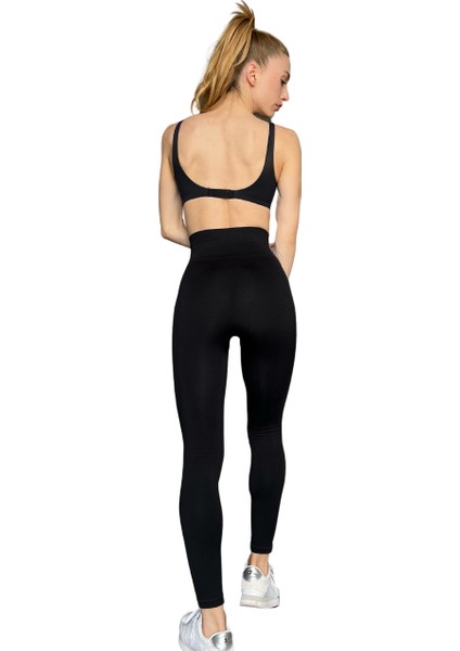 Seamless Toparlayıcı Siyah Spor Tayt modelleri