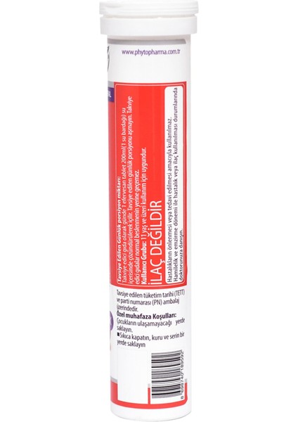 Mulvitex Multivitamin Efervesan Tablet - 20 Adet