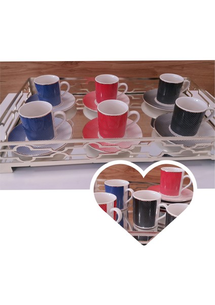 Atina 12 Parça 6 Kişilik Bone Türk Kahvesi Fincan TAKIMI-2431 8696474000123 modelleri