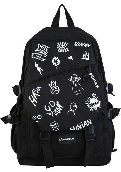 Kişilik Grafiti Öğrenci Okul Çantası (Yurt Dışından)