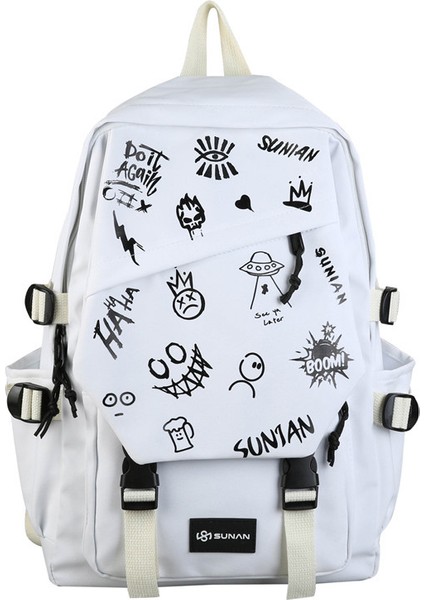 Kişilik Grafiti Öğrenci Okul Çantası (Yurt Dışından)