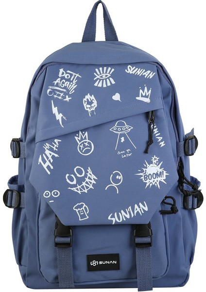 Kişilik Grafiti Öğrenci Okul Çantası (Yurt Dışından)