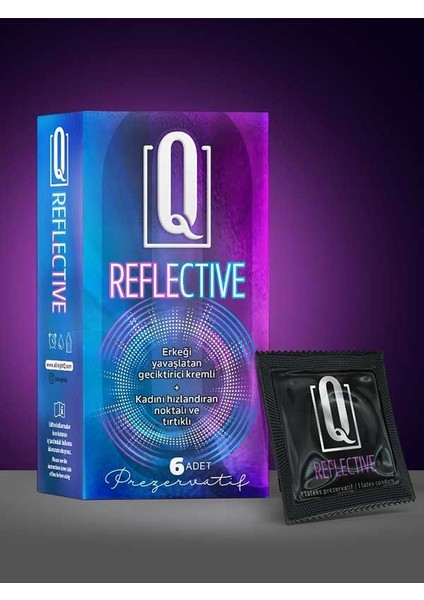 Q Reflective 6'Lı Prezervatif