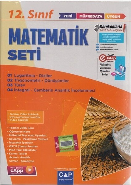 Çap Yayınları 12. Sınıf Anadolu Matematik Seti