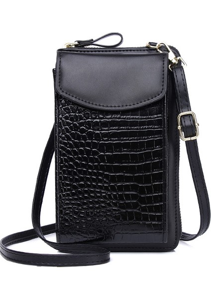 Crossbody Dikey Kapaklı Omuz Çantası (Yurt Dışından)