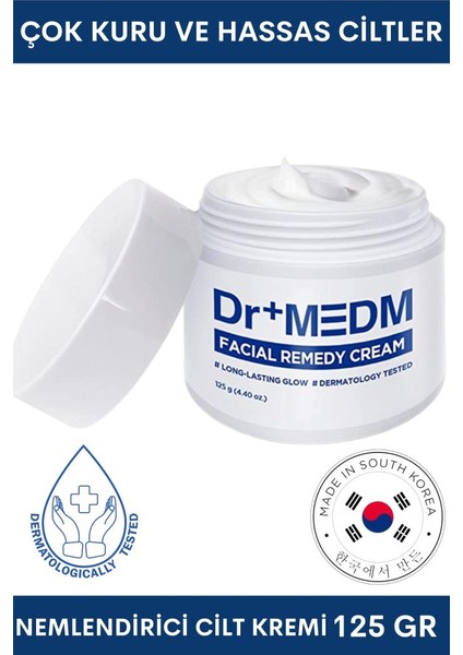 Dr+ Medm Facial Remedy Kuru ve Hassas Ciltler Için Yüz Kremi 125 gr