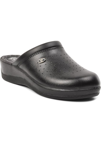 606003 Siyah Önü Kapalı Sabo Kadın Terlik modelleri