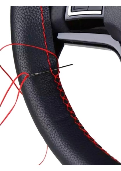 Bmw E60 Dikme Direksiyon Kılıfı Kırmızı-Siyah ( 38×10.5cm ) fiyatları