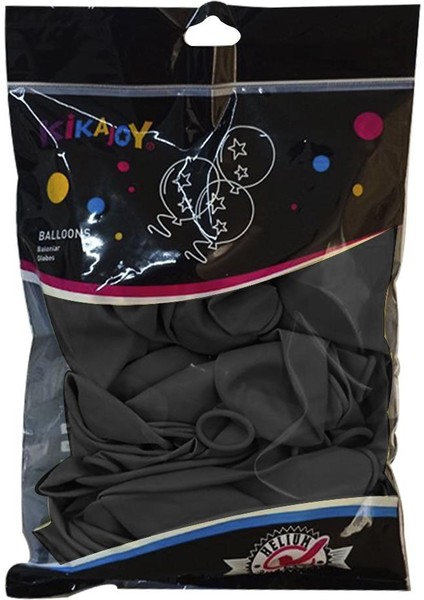 Metalik Siyah Balon 40LI