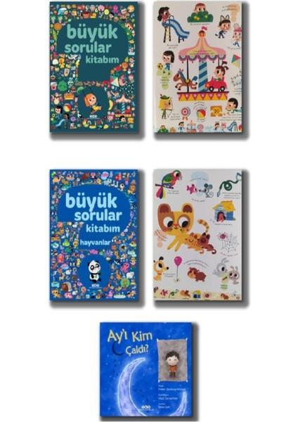 Büyük Sorular Kitabım, Büyük Sorular Kitabım Hayvanlar ve Ay'ı Kim Çaldı? Seti 3 Kitap
