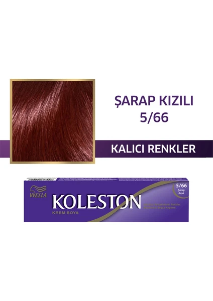 Wella Koleston Single 5/66 Şarap Kızılı