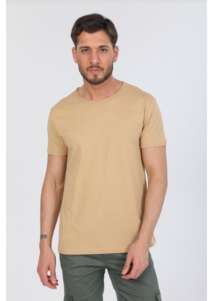 Oversize Fit Pamuklu Kısa Kollu Basic Uniseks Pis Yaka Tişört