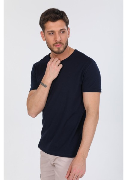 Oversize Fit Pamuklu Kısa Kollu Basic Uniseks Pis Yaka Tişört