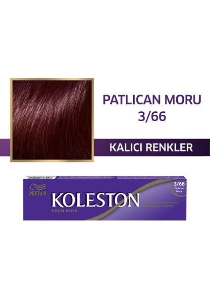 Wella Koleston Single 3/66 Patlican Moru