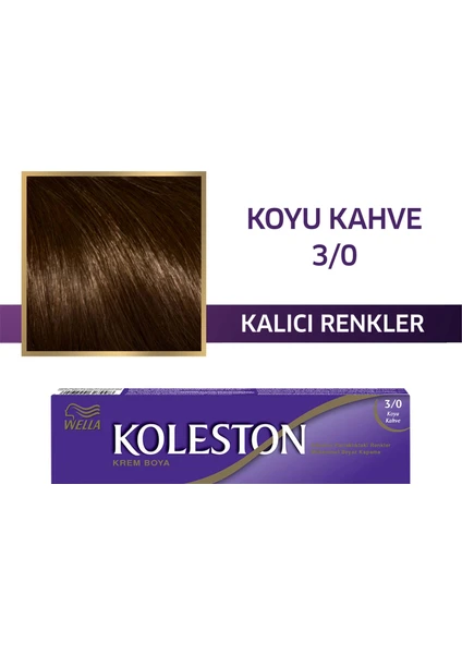 Wella Koleston Single 3/0 Koyu Kahve