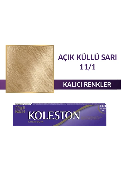 Wella Koleston Single 11/1 Açık Küllü Sari