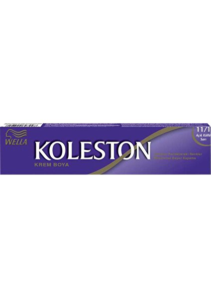 Wella Koleston Single 11/1 Açık Küllü Sari