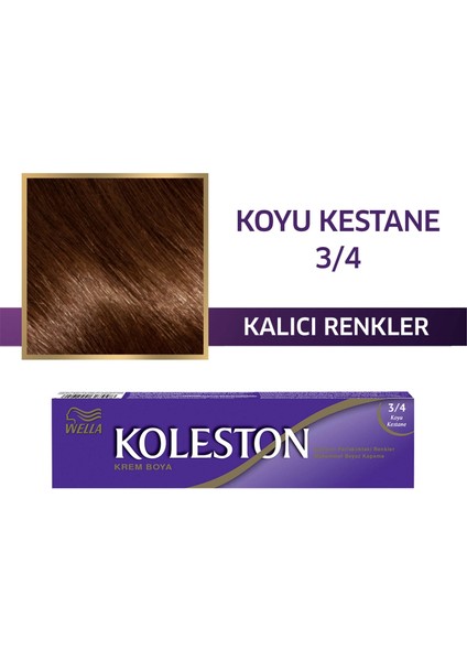 Wella Koleston Single 3/4 Koyu Kestane