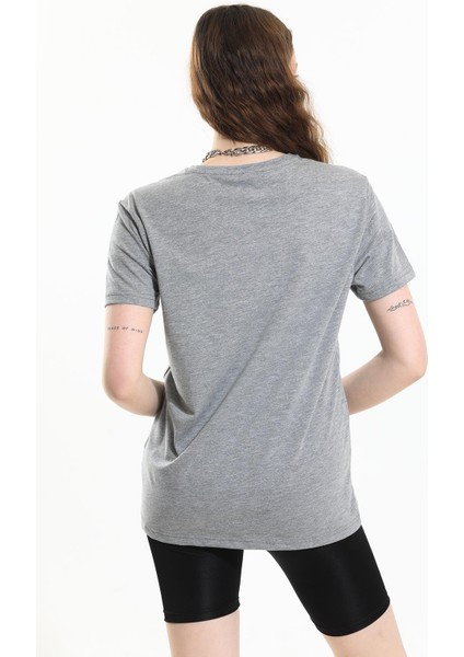 Oversize Fit Pamuklu Kısa Kollu Basic Uniseks Kadın Erkek Tişört