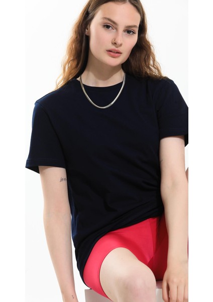 Oversize Fit Pamuklu Kısa Kollu Basic Uniseks Kadın Erkek Tişört