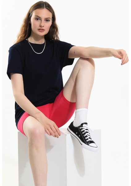 Oversize Fit Pamuklu Kısa Kollu Basic Uniseks Kadın Erkek Tişört