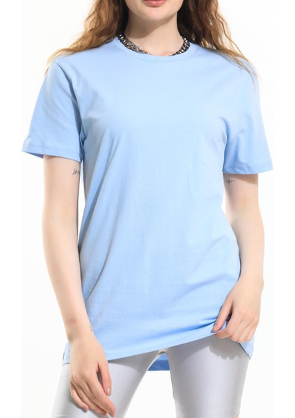 Oversize Fit Pamuklu Kısa Kollu Basic Uniseks Kadın Erkek Tişört fiyatları
