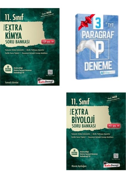 11.Sınıf Extra Kimya ve Biyoloji Soru Bankası