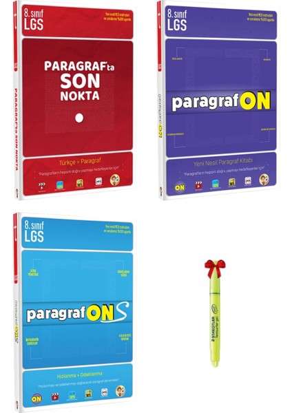 LGS 8. Sınıf Paragraf Ta Son Nokta Paragrafon ve Paragrafons