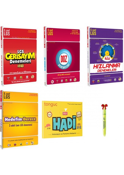 LGS 8. Sınıf Gri Sayım Doz Hızlanma Hedefim Derece Denemeleri Hadi
