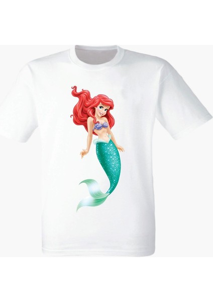 Küçük Deniz Kızı Beyaz Tshirt