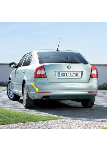 Skoda Octavia 2 2009-2012 Arka Tampon Sol Alt Köşe Reflektörü Yansıtıcı Kedi Gözü 1Z0945105A