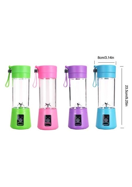Taşınabilir Elektrikli Sıkacağı Şarj Edilebilir Smoothie Blender USB Mini Meyve Mikseri Sıkacaklar Meyve Extractors Gıda Milkshake Işlevli | Sıkacaklar (Mor) (Yurt Dışından)
