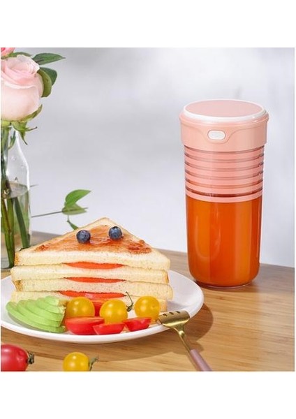 Taşınabilir Blender Mini Kişisel Blender Küçük Smoothie Blender USB Meyve Sıkacağı Kupası | Sıkacaklar (Pembe) (Yurt Dışından)
