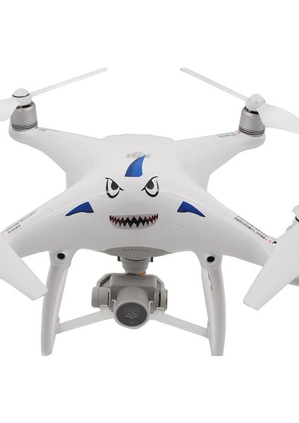 Djı Spark ve Djı Mavic Pro Kuş Kaçıran Shark Sticker Etiket Mavi