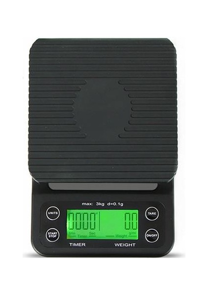 Zamanlayıcı ile Mutfak Terazi Hassas Elektronik Terazi Akıllı Dijital Terazi Taşınabilir Kahve Terazi Ev Gıda Ölçeği 3kg / 0.1g | Mutfak Ölçekler (Yurt Dışından)