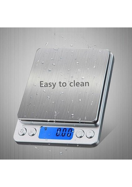 Mutfak Kek Ölçeği ile Dijital Mavi LCD Un Ekmek Max 3 kg / 0.1g 2 Tepsi | Mutfak Terazi (Yurt Dışından)