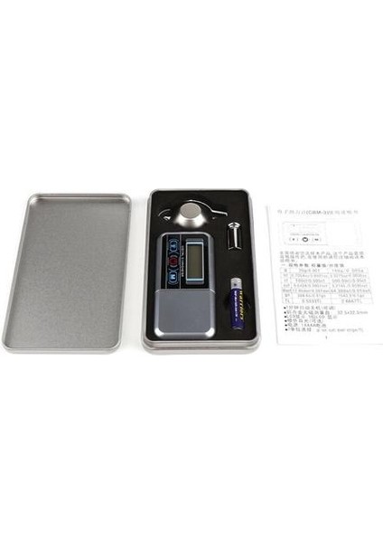 Yüksek Hassasiyetli Elektronik Takı Ölçeği LCD Turuncu Aydınlatmalı Ekran Ekran Mini Dijital Dinamometre (Yurt Dışından)