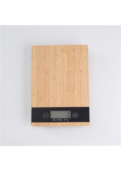 Ahşap Mutfak Ölçeği Çevre Ahşap Gıda Ölçeği Ev Kahve Ölçeği LED Elektronik Ölçekli Bambu Pişirme Ölçeği 5 kg / 1g | Mutfak Ölçekleri (Yurt Dışından)