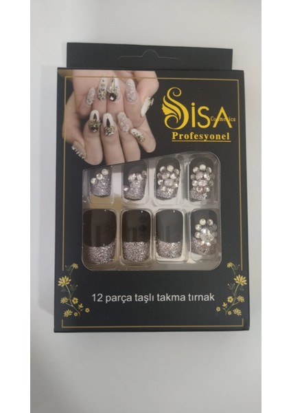 Cosmetics Taşlı Takma Tırnak