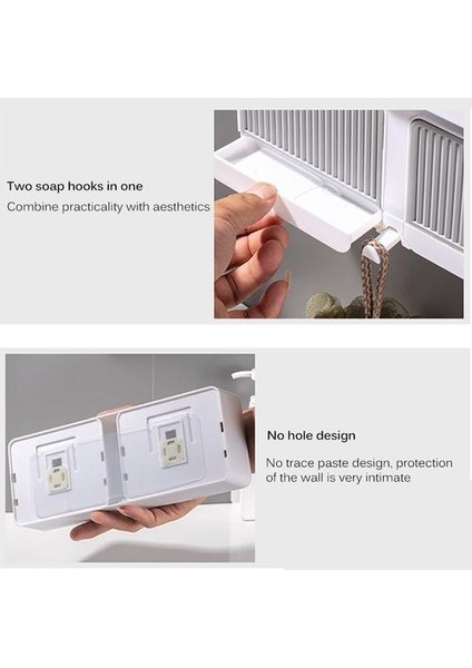 Banyo Esnek Sabun Yemekleri Depolama Tutucu Plaka Tepsi Drenaj Yaratıcı Banyo Araçları Yumruk Ücretsiz Flip Sabun Dağı Pratik Iyi | Sabunluklar (Yurt Dışından)