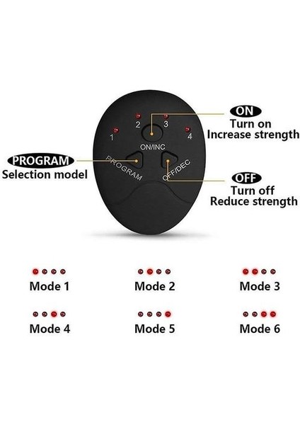 Kablosuz Ems Kas Stimülatörü Abs Karın Kas Trainer Toner Vücut Fitness Batarya Sürümü (Yurt Dışından)