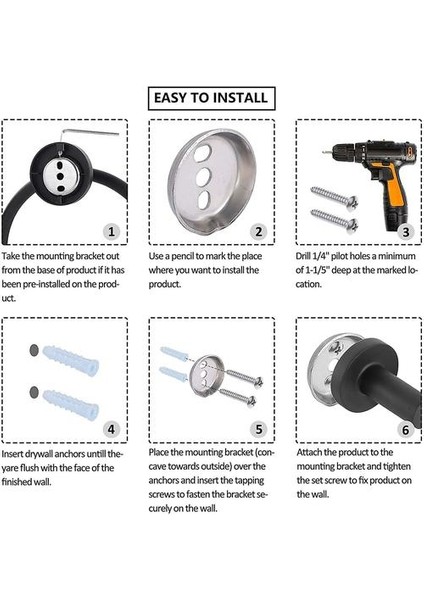 Havlu Yüzük El Havlusu Tutucu Banyo El Havlusu Rafları Duvar Montaj Paslanmaz Çelik (Yurt Dışından) modelleri