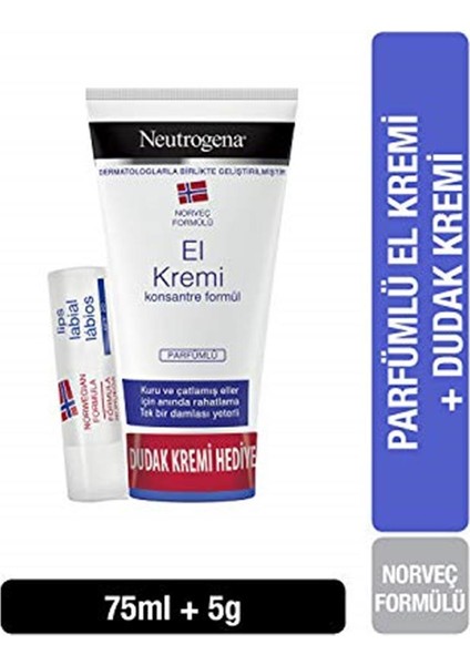 Parfümlü El Kremi 75 Ml + Dudak Kremi fiyatları