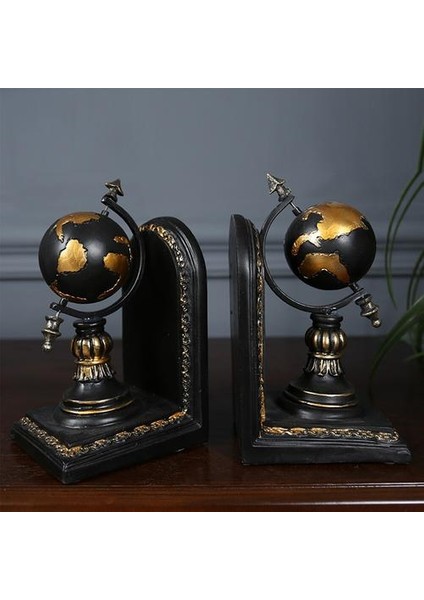 1 Pair Zanaat Süsler Raflar Için Dekoratif Bookends Dergisi Organizatör Hediye Ev Dolabı Reçine Ofis Rustik Küre Aksesuarları | (Yurt Dışından) fiyatları
