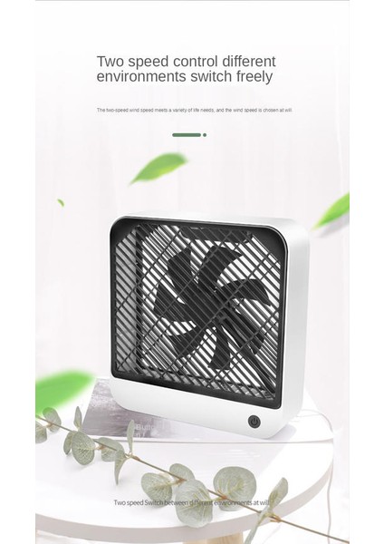 USB Ofis Masaüstü Çalma Kafası Küçük Fan Öğrenci Yurdu Şarj Edilebilir Masaüstü Sessiz Silahlı Dolaşım Fan Mini Fan Taşınabilir | Fanlar (Yurt Dışından)