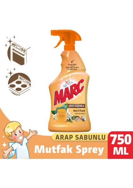 Mutfak Yüzey Temizleyici Sprey Arap Sabunlu 750 ml